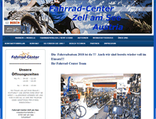 Tablet Screenshot of fahrrad-center.at